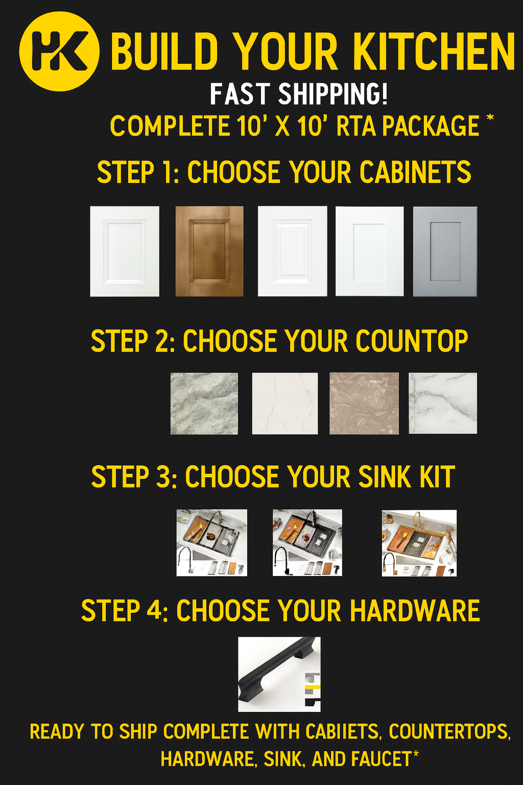 COAST TO COAST CONTRACTOR COMPLETE KITCHEN PACKAGE