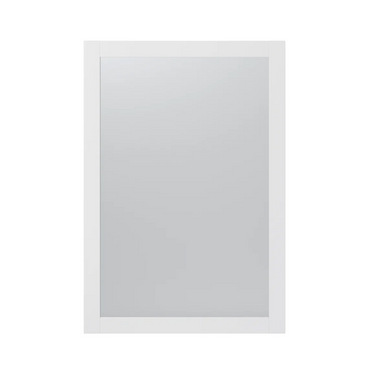 CRAFT + MAIN Jaxon Wall Mirror Cabinet Style White Wood Frame 22" x 32"