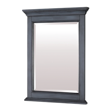 CRAFT + MAIN Brantley Bathroom Mirror Harbor Blue with Beveled Glass 24" x 32"