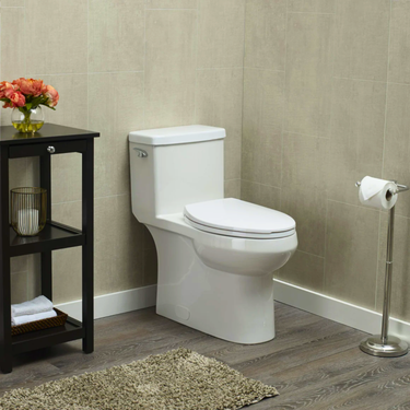 CRAFT + MAIN 1.28 GPF One Piece Elongated Chair Height Toilet with Left Hand Lever - Seat Included