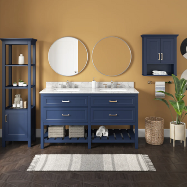 CRAFT + MAIN Brushed Nickel Round Cabinet Mirror Aluminum Frame 28" x 28"