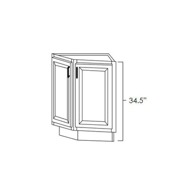 Angle End Cabinet Base West Point Grey