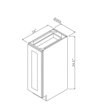 Base Spice Rack White Shaker