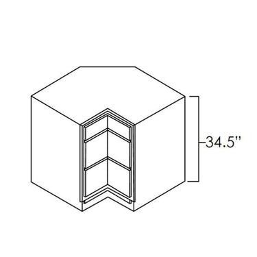 Corner Drawer Base White Shaker