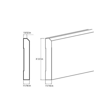 Decorative Base Moulding White Shaker