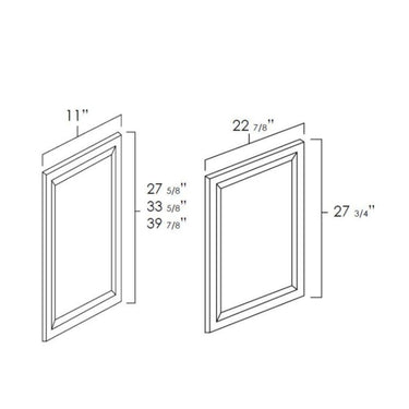 Decorative End Panels White Shaker