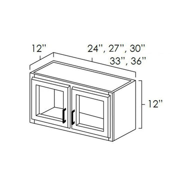 Double Decorative Stacker Wall Cabinets West Point Grey