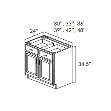 Double Door Double Drawer Bases West Point Grey