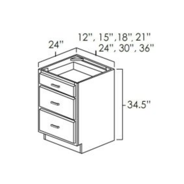 Drawer Base Glazed Mocha