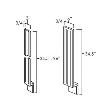Fluted Base Fillers Hickory Shaker