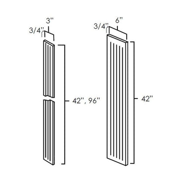 Fluted Wall Filler Bristol Chocolate