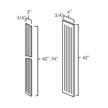 Fluted Wall Filler Hickory Shaker
