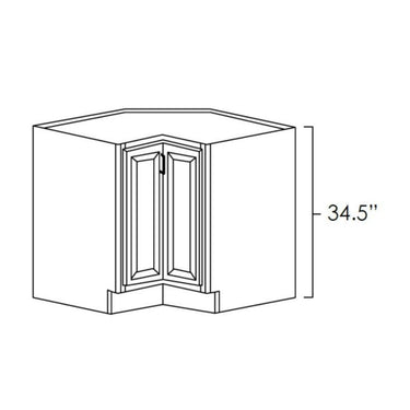 Lazy Susan Corner Base Winchester Grey