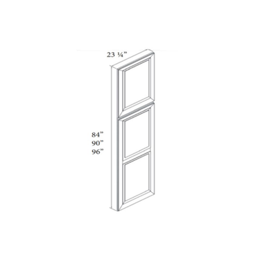 Matching Tall End Panels Kitchen Cabinet Platinum Shaker