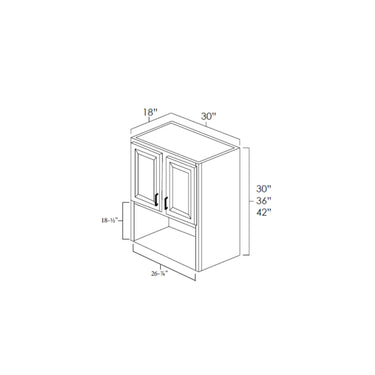 Microwave Wall Cabinets White Shaker