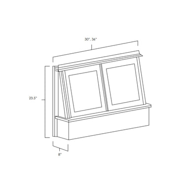 Range Hood Fronts White Shaker