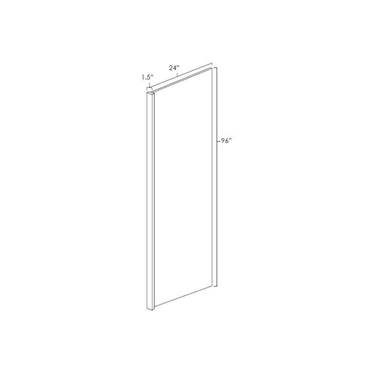 Refrigerator End Panels Kitchen Cabinet Platinum Shaker