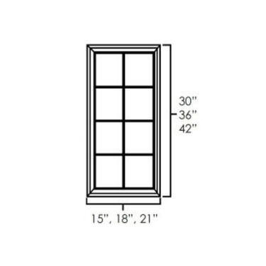 Single Glass Doors Glazed Mocha