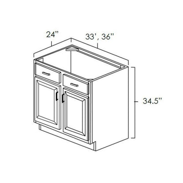 Sink Base Winchester Grey