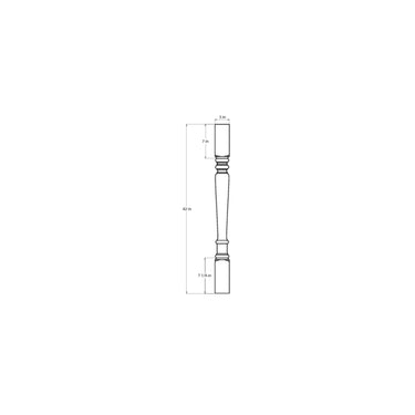 Split Corner Decorative Leg West Point Grey