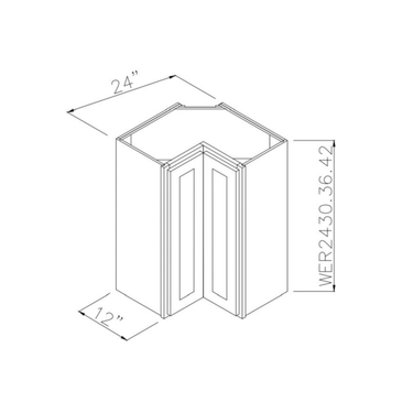Wall Easy Reach Kitchen Cabinet Platinum Shaker