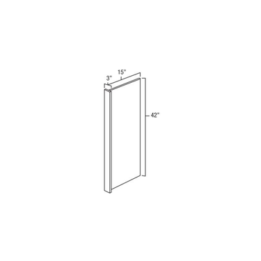 Wall end Panels Kitchen Cabinet Platinum Shaker