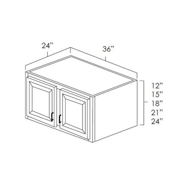 Wide Refrigerator Wall Cabinets Bristol Chocolate